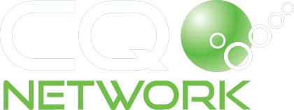 Cq Network Logo White