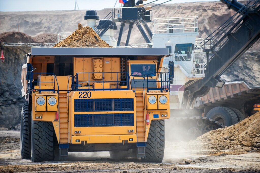 Big Yellow Mining Truck. Belaz.